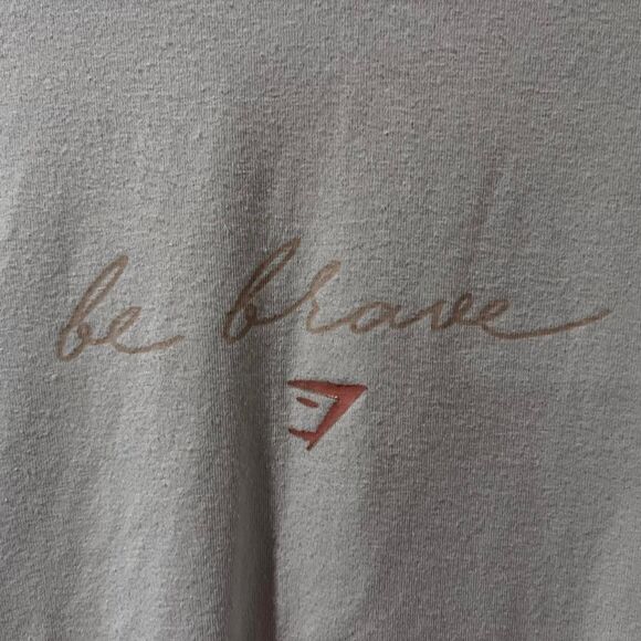 Gymshark Tops - Gymshark sportswear white & pink t-shirt Large